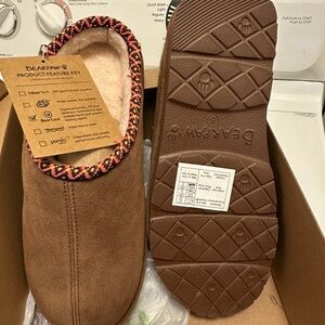 Bearpaw Brown Slippers - Martis - size 8